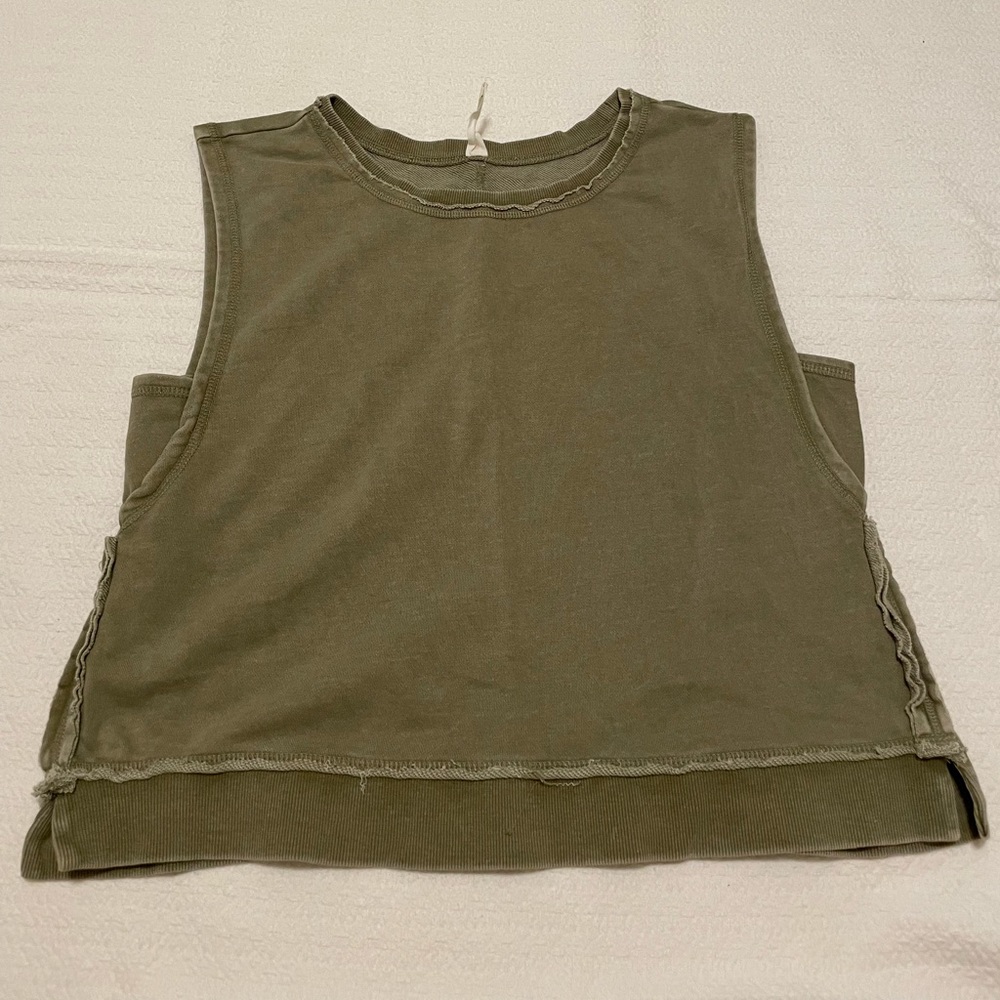 Anthropologie Army Green Lounge Tank